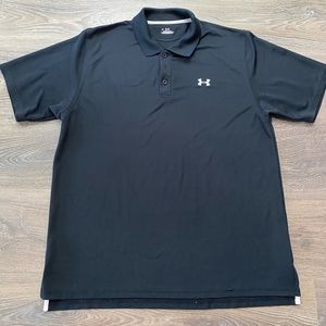 Men’s Black Under Armour Polo - Size Large